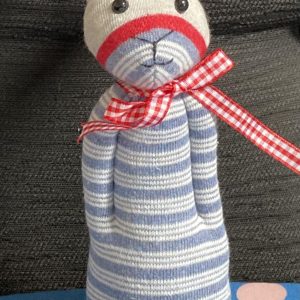 Bunny Sock Toy Hare Chillin'