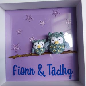Personalised Owl Baby Frames