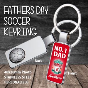 Personalised Soccer Keyring
