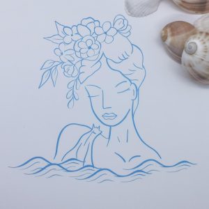 Rosa De la Mer Print (The Sea Rose)