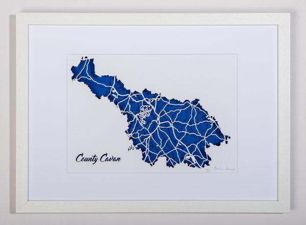 Co Cavan papercut map
