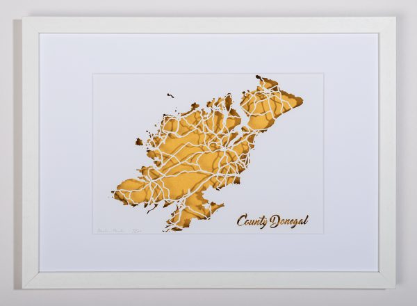 Co Donegal papercut map