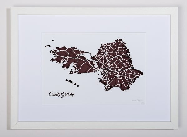 Co Galway papercut map
