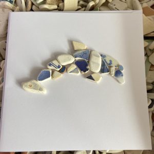 Sea Pottery Dolphin Card