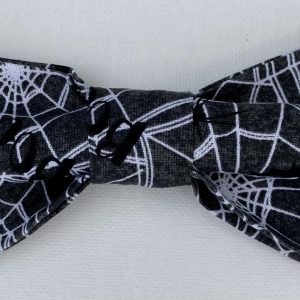 Halloween Dog Bow Tie Spider Webs