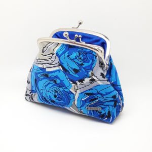 Blue Rose Clutch Bag