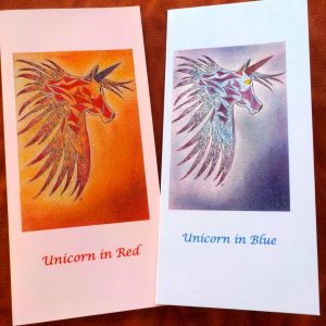 4 Unicorn Greetings Cards