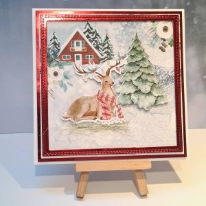 Christmas Handmade Card in Red