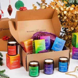 four candle essential oil gift set