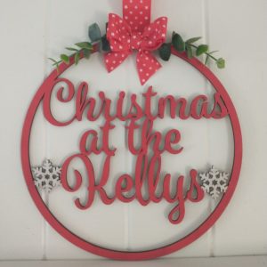 Personalised Family Christmas Sign