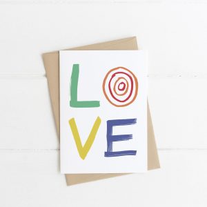 Love Letters Valentines Card