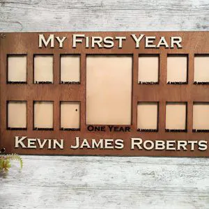 Personalised My First Year Photo Frame
