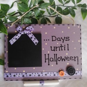 Halloween Countdown Plaque